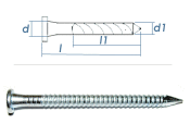 4 x 75mm Kamm Nägel (10 Stk.)