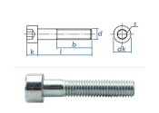 M6 x 20mm Zylinderschrauben DIN912 Stahl verzinkt FKL 8.8...