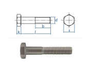 M12 x 120mm Sechskantschrauben DIN931 Teilgewinde...