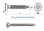 3 x 16mm Scharnierschrauben weiss verzinkt  (100 Stk.)