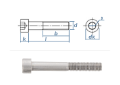 M8 x 35mm Zylinderschrauben DIN912 Edelstahl A2  (10 Stk.)