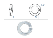 14,2mm Federringe DIN127 Stahl verzinkt(10 Stk.)