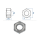 M1,6 Sechskantmuttern DIN934 Edelstahl A2 (10 Stk.)