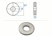 13mm Scheiben für Spannzeuge DIN6340 Stahl verzinkt...