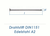 2,5 x 50mm Drahtstifte Senkkopf DIN1151 Edelstahl A2...