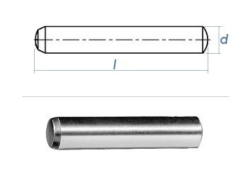 12 x 30mm Zylinderstift DIN 6325 - Tol. m6 (1 Stk.)