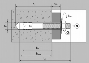 M12 x 240mm Bolzenanker verzinkt - ETA Opt. 7  (1 Stk.)