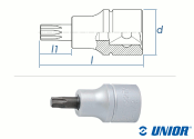 TX20 UNIOR TX Steckschlüssel mit 1/2" Antrieb...