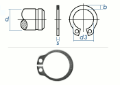 10mm Sicherungsring Aussen DIN471 Edelstahl (10 Stk.)