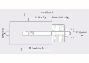 M8 x 92mm Bolzenanker verzinkt - ETA Opt. 1 (1 Stk.)