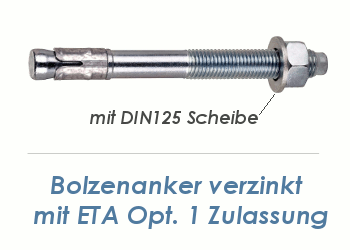 fischer Hutmuttern Stahl galvanisch verzinkt FAZ II M10