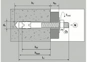 M8 x 95mm Bolzenanker verzinkt (1 Stk.)