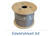 3mm 7x7-Drahtseil Edelstahl A4 (250lfm Spule)