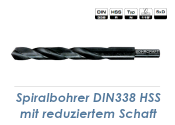 15mm HSS Spiralbohrer rollgewalzt mit reduziertem Schaft...