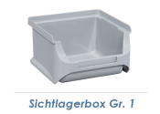 100 x 102 x 60mm Stapelsichtbox Gr.1 grau (1 Stk.)