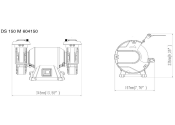 Metabo Doppelschleifmaschine DS 150 M (1 Stk.)