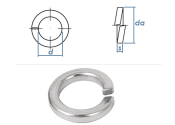 8,1mm Federringe für Zylinderschrauben DIN7980 Stahl...