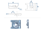 3,5mm Blechmutter Stahl verzinkt (10 Stk.)