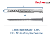 8 x 140mm Fischer Langschaftdübel SXRL-T inkl. TX30...