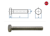 M6 x 20mm Sechskantschrauben DIN933 Vollgewinde Edelstahl...