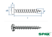 3 x 16mm SPAX Universalschraube T-STAR plus Pan Head VG...