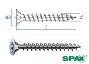 6 x 70mm SPAX Universalschraube T-STAR plus VG Stahl...