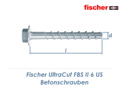 6 x 40mm Betonschrauben Ultra-Cut FBS II mit...