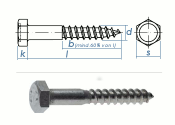 6 x 80mm Sechskant-Holzschrauben DIN 571  Edelstahl A2...