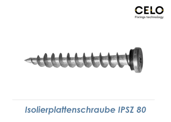 10 x 80mm Isolierplattenschraube IPSZ80 Zinkguss (1 Stk.)