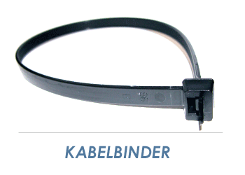 3,6 x 290mm Kabelbinder schwarz, 5,27 €