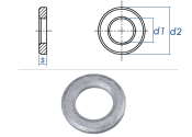 13mm HV Scheiben feuerverzinkt - Fabr. Peiner (10 Stk.)