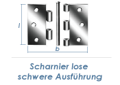 63 x 63mm schweres Scharnier lose verzinkt  (1 Stk.)