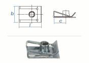 M5 Schnappmutter Stahl verzinkt (1 Stk.)