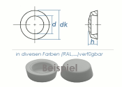 Abdeckkappen f. 3,9mm Kappenschrauben - RAL9010...