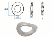 6,3mm Federscheiben gewellt DIN137B Edelstahl (100 Stk.)