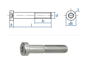 M6 x 20mm Zylinderschraube DIN7984 Stahl verzinkt FKL 8.8...