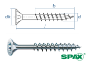 6 x 120mm SPAX Universalschraube T-STAR plus TG Stahl...